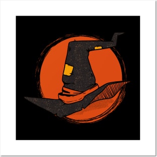 Halloween Witch Hat Posters and Art